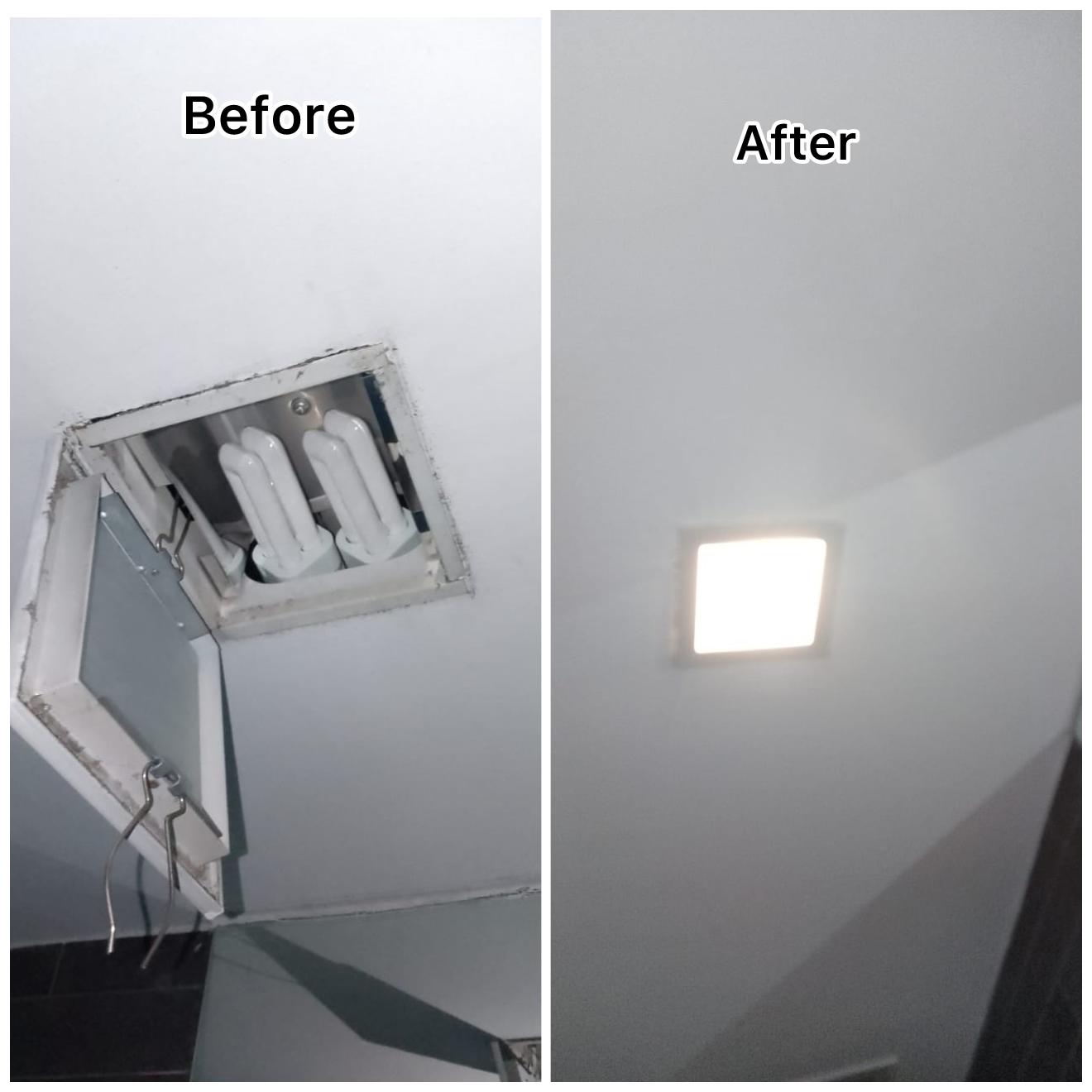 Recessed Lighting Retrofit & LED Downlight Conversion Service in Singapore